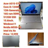 Acer A515-57GCore i5-1240P12th Generation16G
