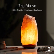 100% Quality Himalayan Salt Lamp - Above 7Kg, Natural Crystal Light for Wellness & Home Décor