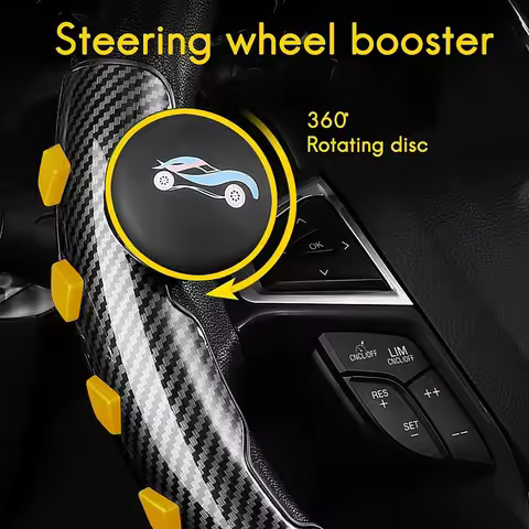 for Tesla Model 3 FSD Autopilot Assistance Artifact Car Steering Wheel Booster Ball Universal Carbon