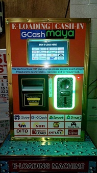 offline e-loading cashin-billspayment vendo machine  internet optional may 3in1 rin with piso wifi