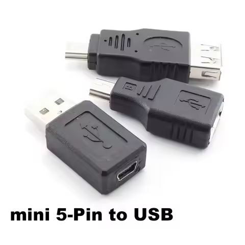 Mini USB B 2.0 A Female Male 5 Pin to USB Mini 5Pin B A Female Jack USB 2.0 Converter Adapter M/F Ex