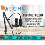 FIFINE T669 Studio Condenser USB Microphone, Computer PC Microphone Kit (T-669)