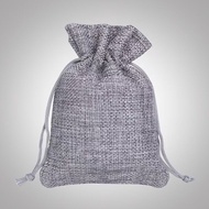 20Pcs 4X5.5 Inch Burlap Drawstring Gift Bag - Burlap with One Side Organza Wedding Party Welcome Fa