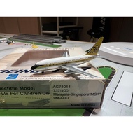 1: 400 AC Malaysia Singapore Airlines 737-100