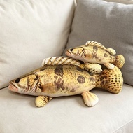 Lifelike Fish Stuffed Animal East Star Grouper Tiger Grouper Mandarin Fish Home Display Gift