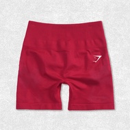 original Spot Gymshark Yoga Peach Shorts Hip Slimming Sports Training Three-point Pants Seamless Kni