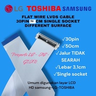 LVDS 30 PIN CABLE FLAT WIRE FFC SOFT CABLE 30PIN NOT SEARAH 50CM 30 PIN CABLE PANEL LCD LED TV HD 30