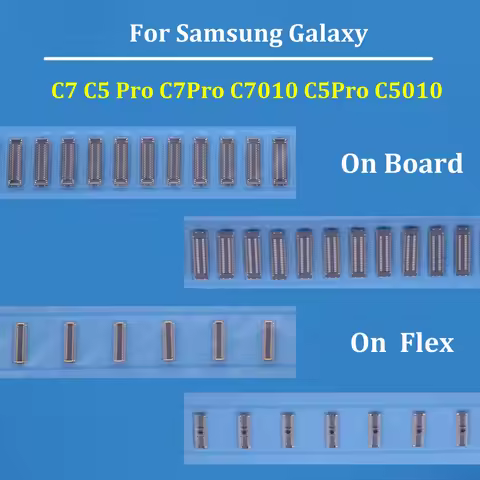 5PCS 40Pin Lcd Display FPC Connector On Motherboard For Samsung Galaxy C7 C5 Pro C7Pro C7010 C5Pro C