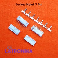 Small Molek Socket 7 Pin Complete Set Molex Terminal Socket Connector XH2.54 7P Molex Socket 7P