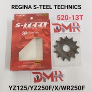 YZ125/YZ250F/WR250F REGINA CHAIN S-TEEL TECHNICS SPROCKET 13T-520 (YZ125/YZ250X/YZ250F/WR250F)