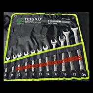 kunci ring pas set tekiro / combination wrench set 11 pcs (8-24 mm) / tekiro set kunci ring pas isi 