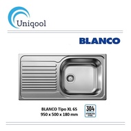 BLANCO Tipo XL 6S Stainless Steel Kitchen Sink With Drainer