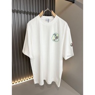 Mo * ier Letter Printed logo Round Neck Casual All-Match Men Women Short-Sleeved T-Shirt