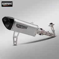 For ZONTES 368 368G 368D 368M 368K 368E Motorcycle Exhaust Full System Modify Manifold Carbon Muffle