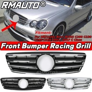 W203 Grill Car Front Bumper Grille Racing Grill For Mercedes Benz W203 C200 C230 C240 C320 2001-2007