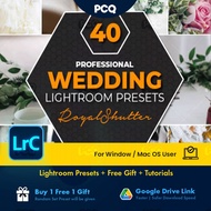 [LR] 40 Pro Wedding Lightroom Presets | Lightroom Pc + Mac + Free Gift