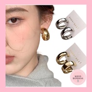 Smooth circle earrings - Simple earrings
