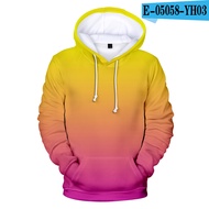 Neon Hoodie Men Zipper Jacket Sweatshirt 3D Colourful Gradient green Hoodie Rainbow Coat BoyGirl Fas