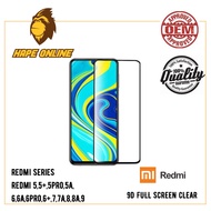 HapeOnline 9D Full Screen Curved Clear Tempered Glass for Redmi 5,5+,5 Pro,5A,6,6A,6Pro,6+,7,7A,8,8A