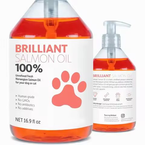 200ml Salmon Fish Oil for Pets, 21 Fatty Acids, Natural Nutritional Supplement for Dogs and Cats