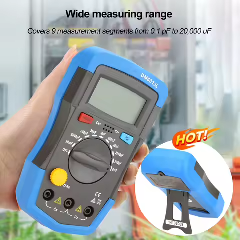 DM6013L Digital Capacitance Capacitor 200pF~20mF 1999 Counts Portable Handheld Electronica Capacitor