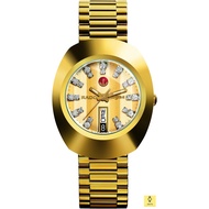 RADO Watch R12413803 / DiaStar The Original Automatic / Men's / Day Date / Stones / 35mm / SS Bracelet / Gold