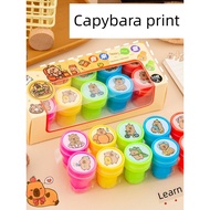 teacher stamp rantai basikal Kanak-kanak kartun kreatif capybara memberi penghargaan kepada anjing l