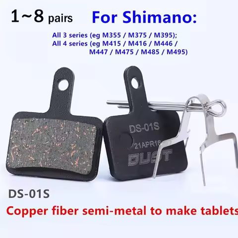 1~8pairs DUST Cycling Bicycle Disc Brake Pads Bike Brake Parts for SHIMANO M315 M355 MT200 XT DEORE 