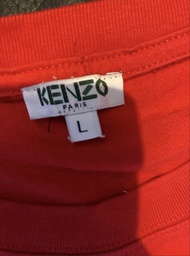 KENZO 紅色印花T恤
