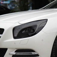 2 Pcs Car Headlight Protective Film Transparent Black TPU Sticker For Mercedes Benz SL Class R231 20