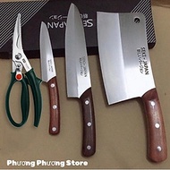 Bộ Dao Nhật Kéo Hàn Cao Cấp Set 4