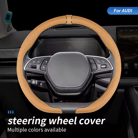 Car steering wheel cover suitable for 37cm round car decorations For AUDI a3 8p 8v a4 b6 b7 b8 b9 a6