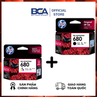 Combo bộ Mực in HP 680 (1 hộp đen F6V27AA + 1 hộp màu F6V26AA) dùng cho HP 1118 / 2138 / 3635 / 3636