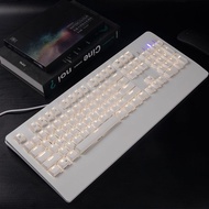 Fukeshi F104 Wired Retro Office Notebook Media Knob Mechanical Axis 104 Configuration Mechanical Key
