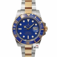 【大眾名錶】ROLEX勞力士 116613LB Submariner 潛行者 2013/10全配件 烤漆面 半金藍水鬼 B1172