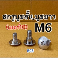 M6 (No. 10) Short Bushing Screw Long