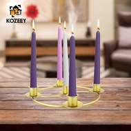 KOZEEY Advent Wreath Ring Centerpiece Decorative Desktop Ornament Home Decor Advent Ring Candle Hold