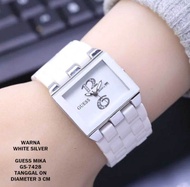 JAM TANGAN WANITA TALI RANTAI MIKA GS-7428 TANGGAL AKTIF ANTI AIR