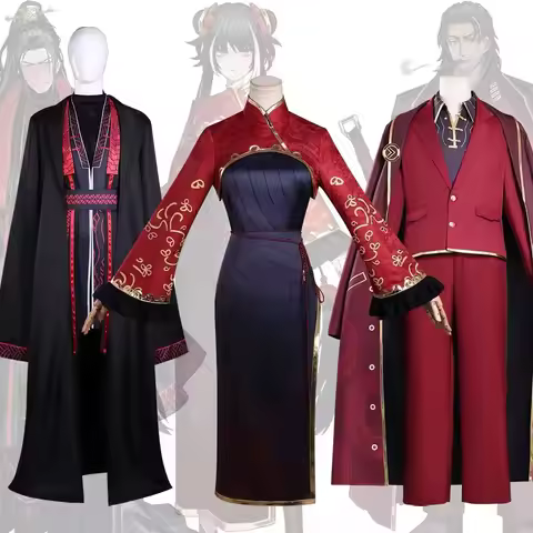 Hot Limbus Company Lei Heng Cosplay Costume Wig Hat Gloves Anime Character Outfit Halloween Party Ca