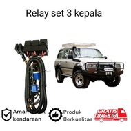 H4 LED Headlight Relay Set for Toyota Land Cruiser L80 koko