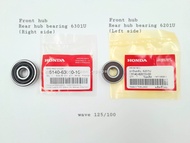 Bearing (hub) Front/Rear  6301U/6201U genuine Honda wave 125 S R wave 125i Xrm Rs Gilas 125 Honda wa