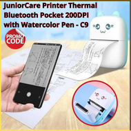 PROMO JuniorCare Printer Thermal Bluetooth Pocket 200DPI with Watercolor Pen - C9 / Print Bluetooth