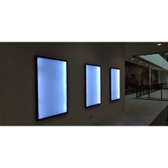 LED Slim Light box Aluminium frame box - BLACK FRAME (50cm x 70cm)