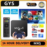 MXQ PRO 4K 5G Tv Box RK3328A Android 10.0 16GB 256GB Smart Set Top Box with Remote control and Keyboard