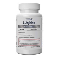 Pure L-Arginine – Free Form – Optimal 3,000mg Dosage – 150 Vegetable Capsules – Supports Vasodilatio