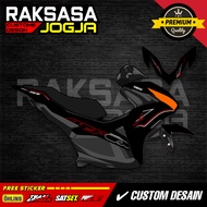Yamaha Aerox new transparent striping sticker, minimalist racing vinyl ZK-13