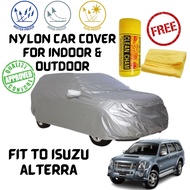 NMS - Nylon Car Cover for ISUZU ALTERRA with Clean Cham Chamois Towel Waterproof LightweightCar Cover Protection