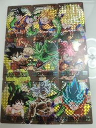 龍珠Fanscard 悟空 barcode 9拼 紋理 硬閃卡