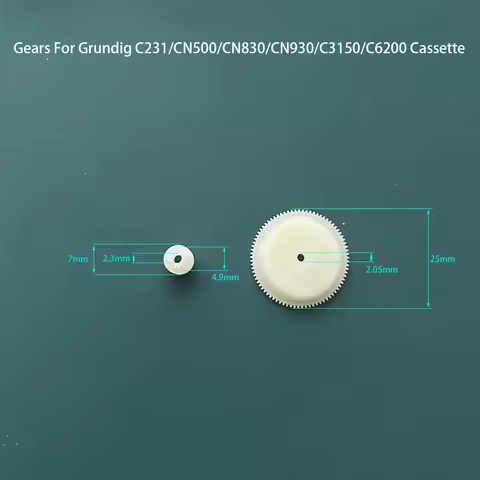 Gears For Grundig C231/CN500/CN830/CN930/C3150/C6200 Cassette Mechanism Gear Set Tape Deck Repair Pa