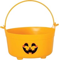 FIESTAS GUIRCA Pumpkin Cauldron (24 x 23 x 15 cm) - Basket for Halloween Trick or Treat and Party De
